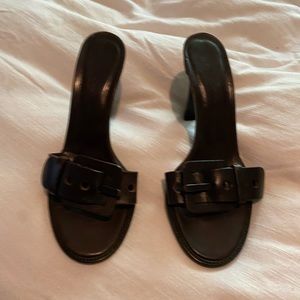 Vintage Bottega Veneta Buckle slide sandals sz 39